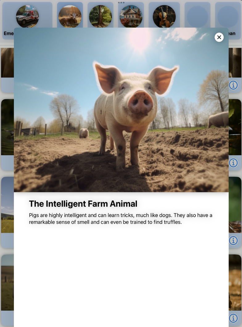 Noisy Soundboard Info Card